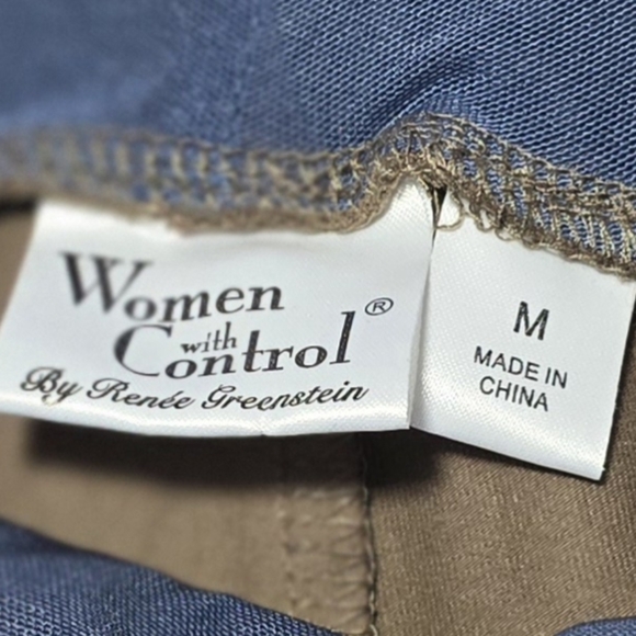 Women with Control Slimming Tights Khaki Leg Pant Size Medium Tummy Control - Picture 2 of 8